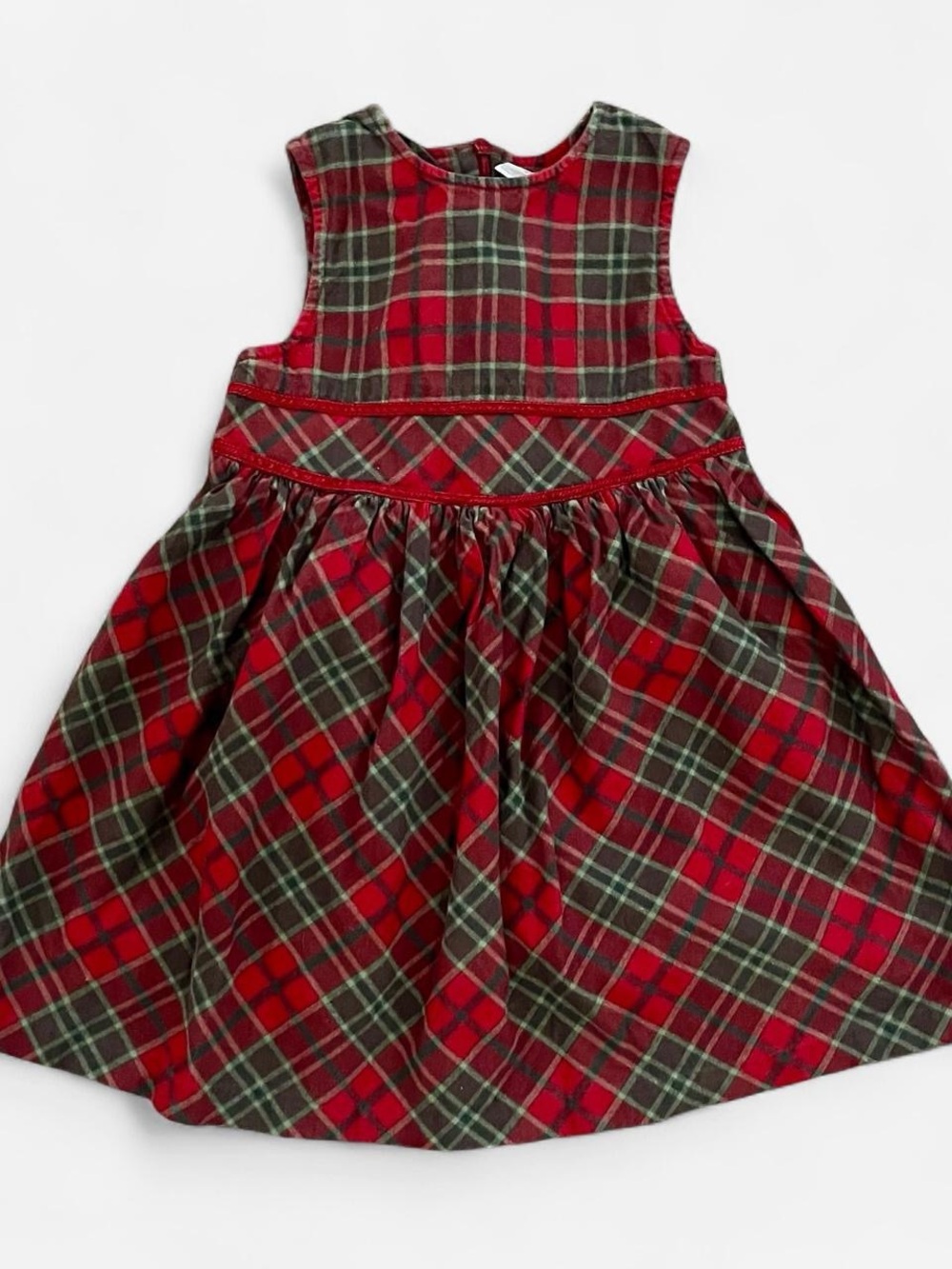 Classic Gymboree Red & Green Plaid Holiday Dress